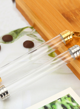 可打开透明管吊坠项链不锈钢香水瓶首饰品情人节生日礼物TD39733