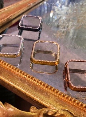 iwatch10代3456电镀钻壳保护壳适用于苹果手表iwatch半包壳保护套