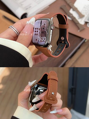 静静的表带真皮小蛮腰小羊皮真皮