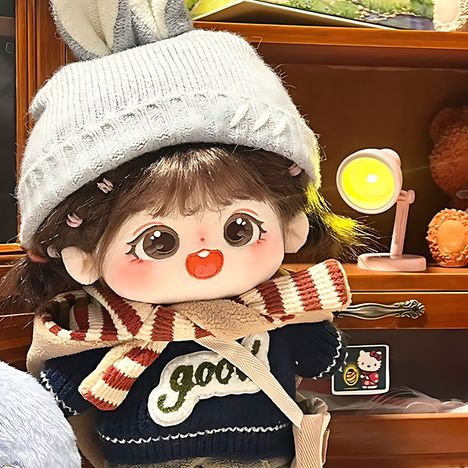 布娃娃女孩公主20cm原创棉花娃娃