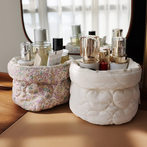 美摘布艺桌面多功能收纳筒