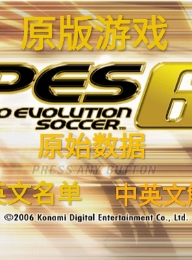 原版PES6实况足球10高清中文2010南非世界杯特别珍藏版PC单机游戏