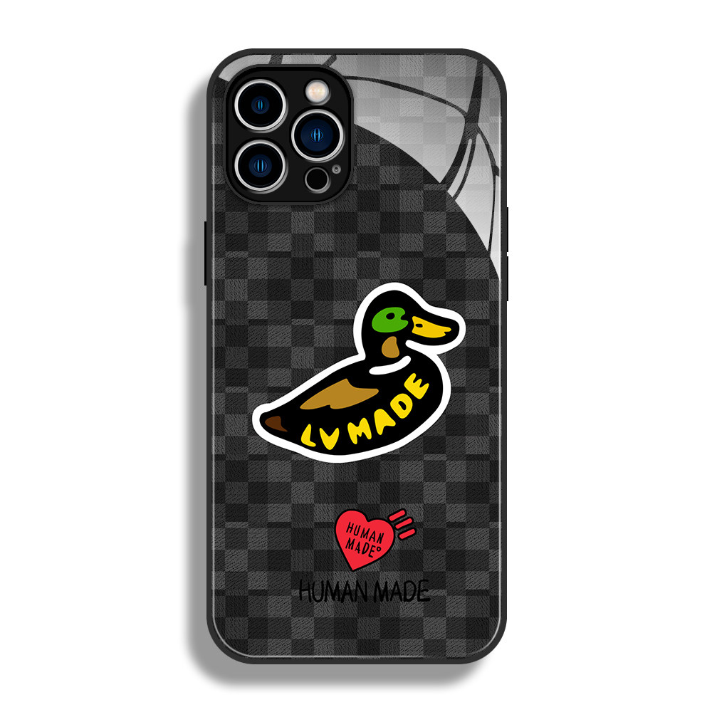 适用华为mate70 60 50 40手机壳苹果16 15 14 13 12 11欧美潮牌Humanmade卡通鸭子iPhone 678 xr xsmax保护套