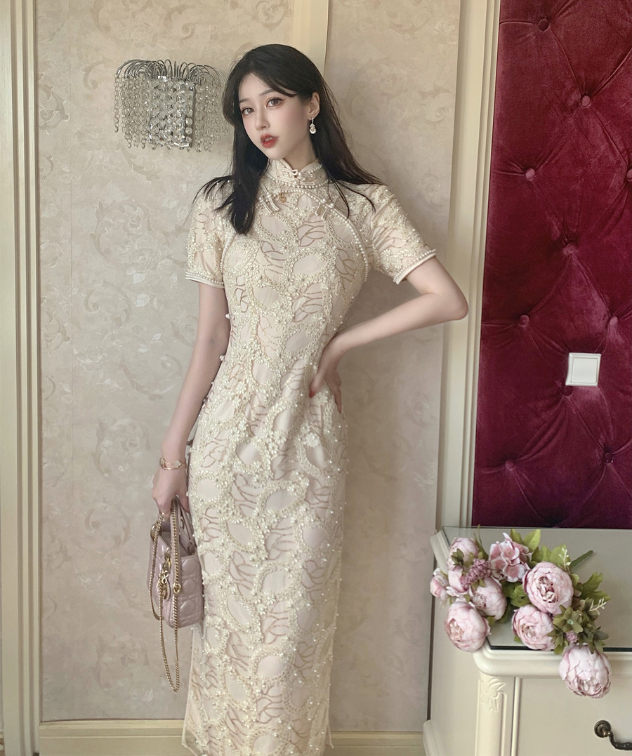 秋景甜司藤同款中国风蕾丝钉珠全开襟古法旗袍敬酒服宴会礼服结婚使用感如何?