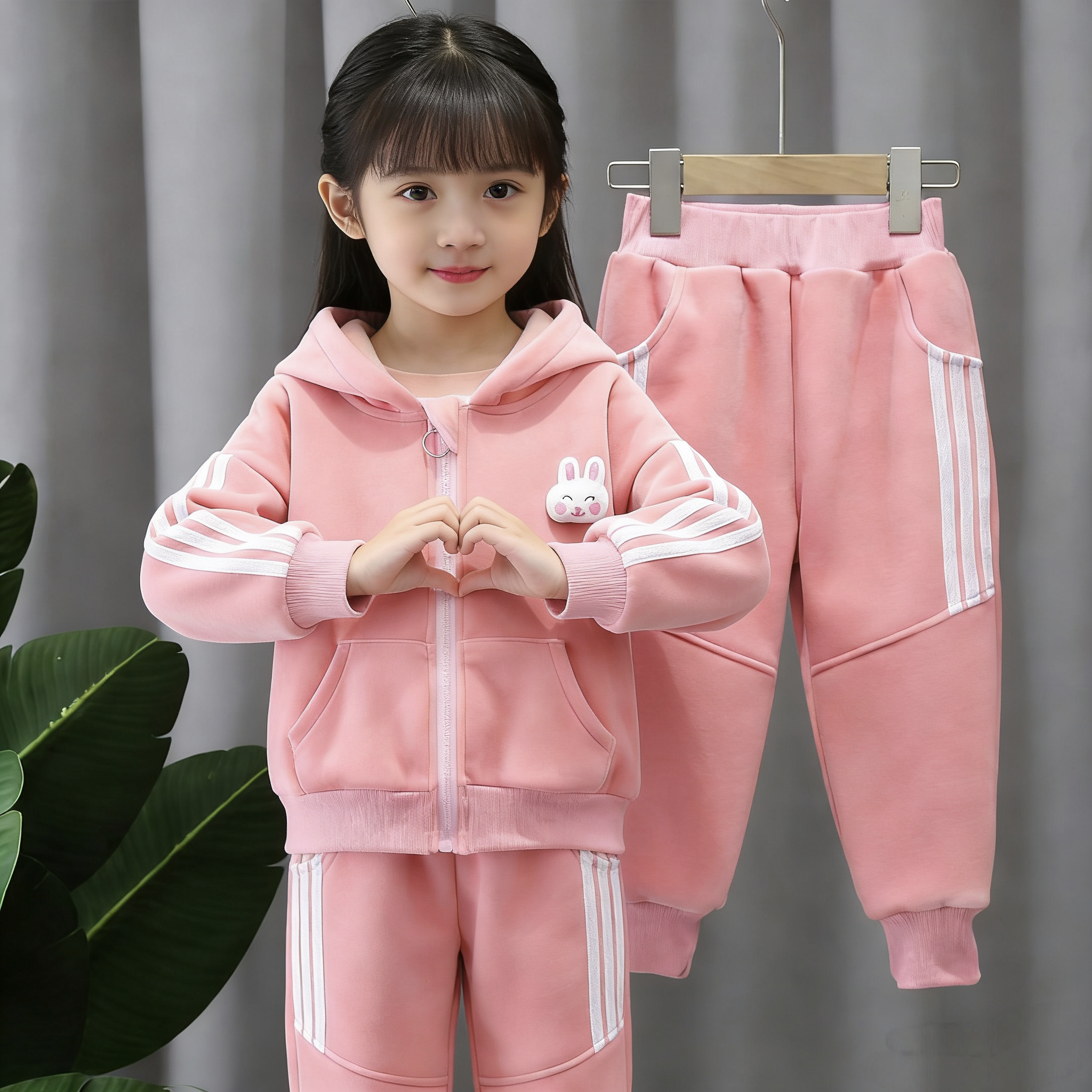 女童卫衣外套卫裤套装2026新款洋气童装拉条运动两件套运动服儿童,童装/婴儿装/亲子装,套装,淘宝优惠券,粉丝福利购,淘宝优惠卷