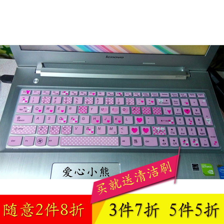 联想G5080键盘膜15.6寸保护膜电脑贴膜G50-80M AT笔记本硅胶套垫全覆盖非夜光非快捷非贴纸可爱动漫硅胶套_虎窝淘