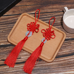 红色中国结小号流苏挂件客厅装饰幼儿园手工灯笼花灯穗子diy配件