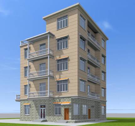 14.9x14.3 三层半经济实用豪华大气自建别墅房屋设计图纸建筑图纸
