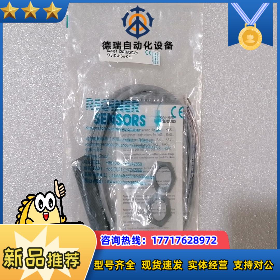 RECHNER瑞奇能传感器KAS-80-A13-A-K-NL议价