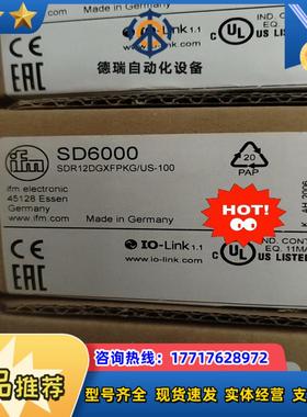 德国原装IFM易福门空气计SD6000全新正品议价