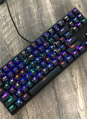 森松尼N-J9PRO二手机械键盘104键87键黑轴茶轴红轴青轴混光拼色