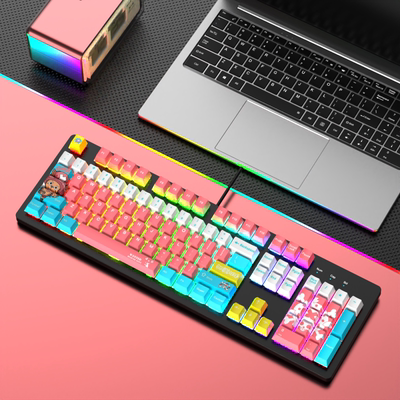 热插拔茶轴机械键盘全新多功能