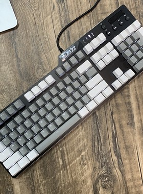 黑爵AK35i机械键盘斗鱼DK150混光黑色金属面板跑马灯办公