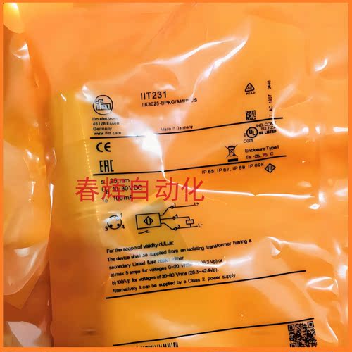 易福门接近开关IIT001/IIT200/2/4/6/213/216/218/225/232/243