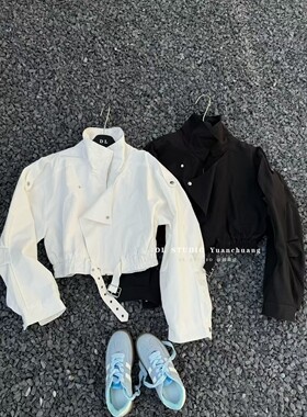 欧洲站东大门立领刺绣字母机车棒球服女短款2026春新款外套A10016