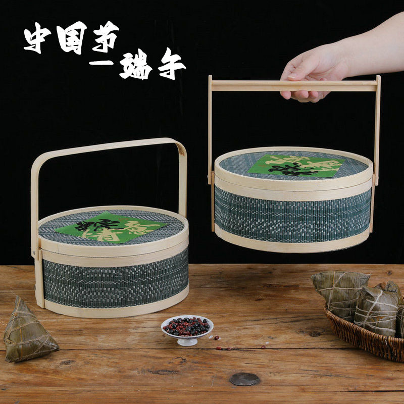 端午节竹编竹篮粽子包装盒装礼盒