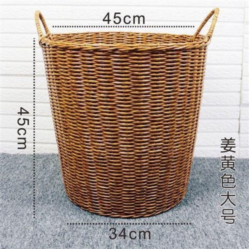 酒店民宿脏衣服洗浴收纳篮藤制床