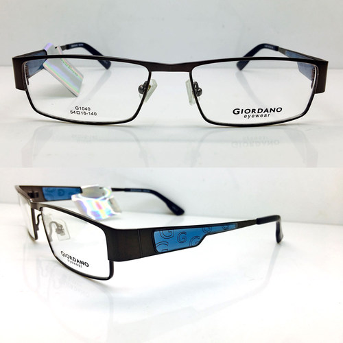 飞视达平价眼镜 GIORDANO佐丹奴 金属眼镜架 全框近视眼镜框G1040