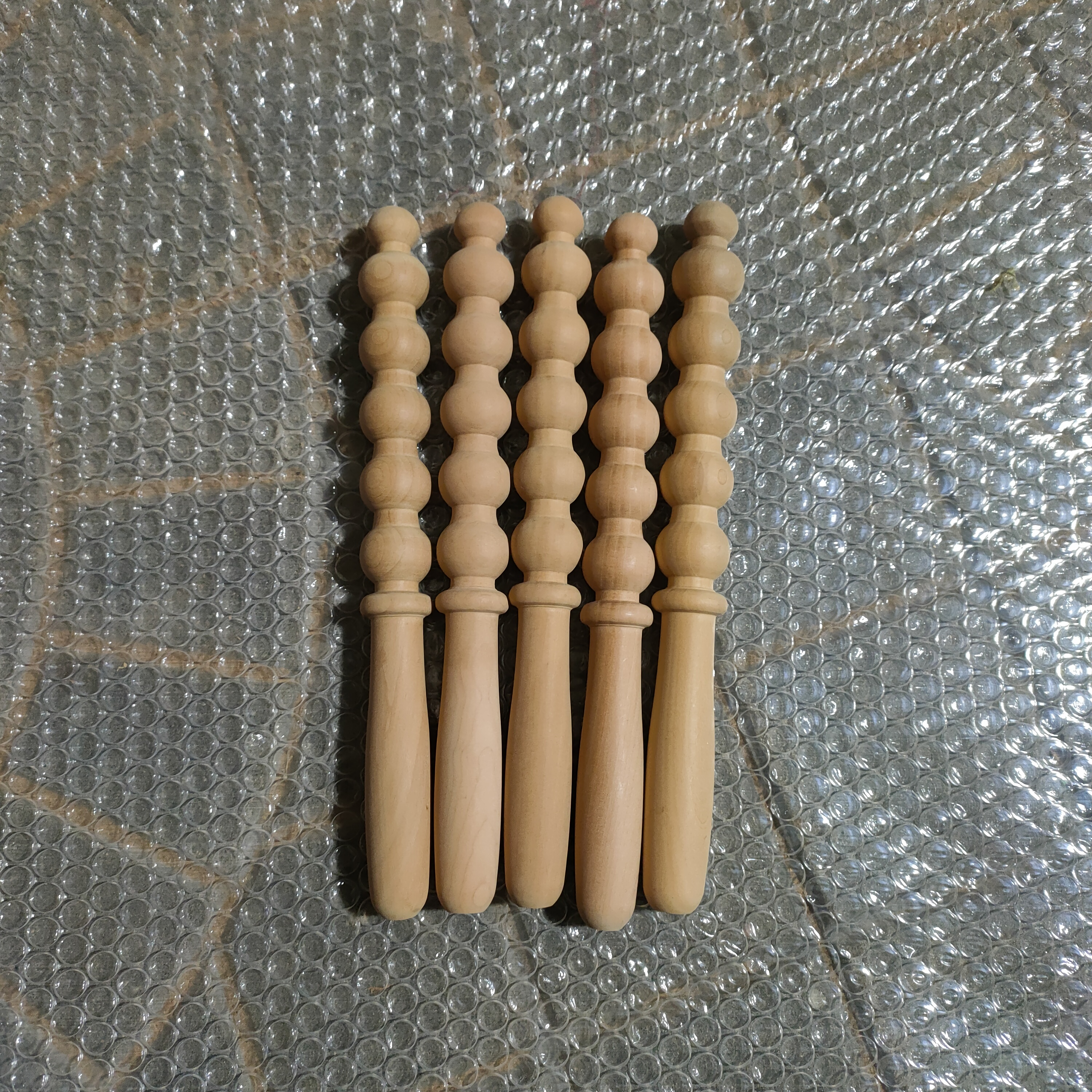 实木梨木哗啦棒槌宝宝玩具