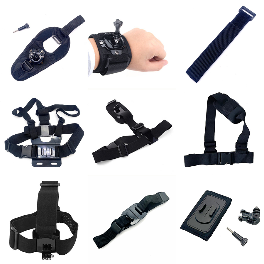 GoPro运动相机配件大疆360度旋转手臂带手腕带肩带胸带执法记录仪