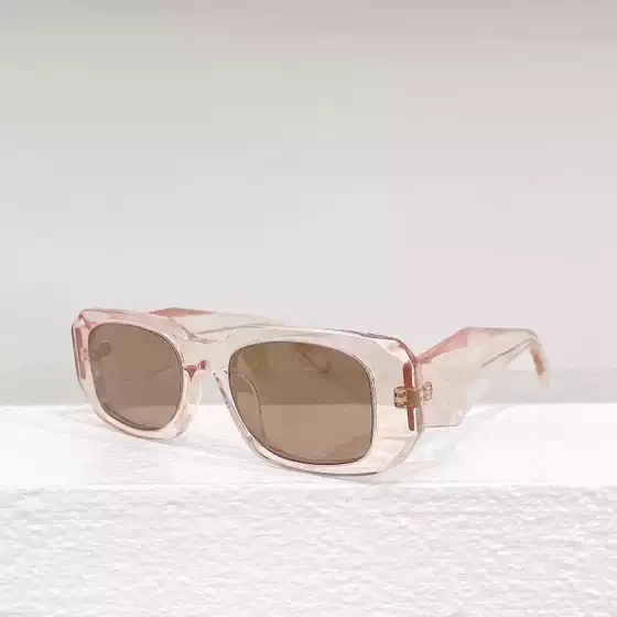 2025 New French Retro Narrow Edge Irregular Sunglasses, Internet Celebrity Same Style Color blocked Panel Sunglasses, Sunshade