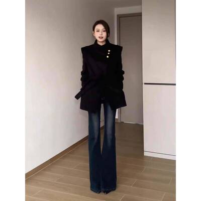 WYKZ2510美覆古喇叭仔裤2025女5新款秋冬式季小个子微WYKZ210高加