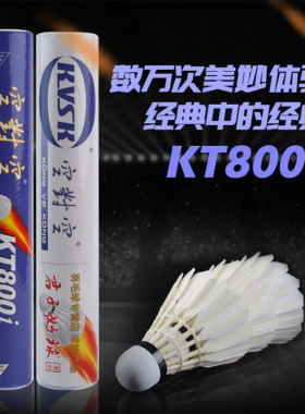 空对空羽毛球kt800i运动球羽毛耐打飞行稳鸭毛室内室外训练12只装