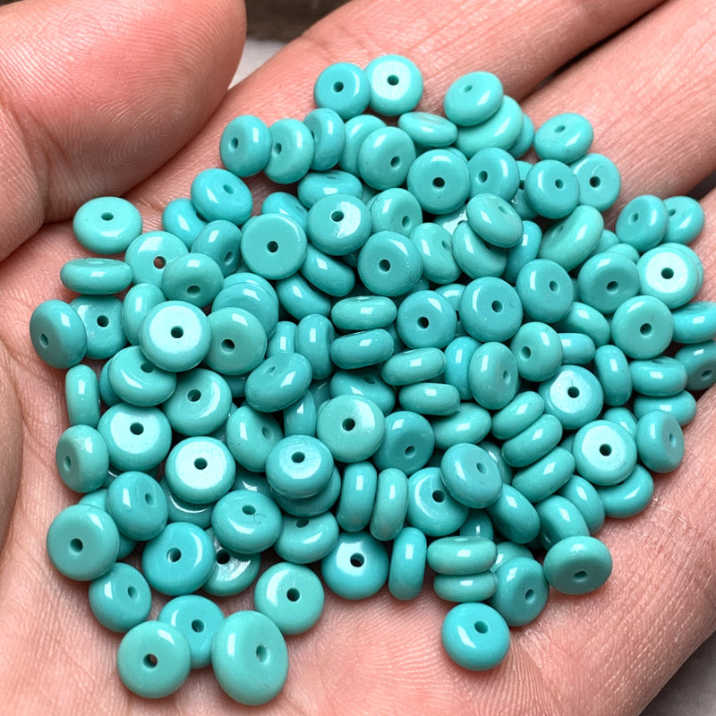 各种绿松石散珠隔珠款式多