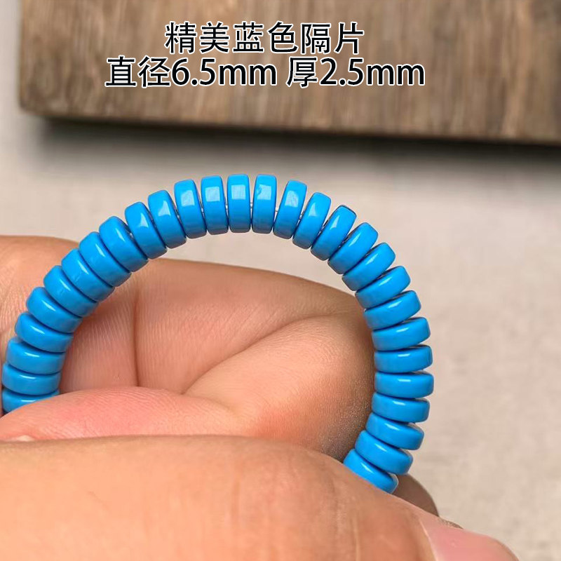 精品绿松石直切隔片配珠