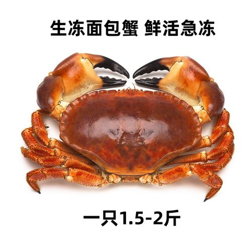 生冻面包蟹鲜活急冻太子蟹