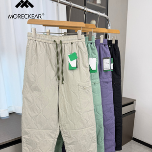 户外运动风！绗缝棉裤！秋冬男女外贸户外夹棉防风防水保暖棉裤