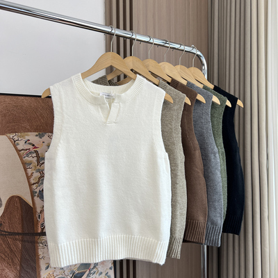 不可错过！帅气叠穿！ 外贸男装秋冬百搭小V领休闲针织衫背心马甲