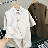 情侣可穿 衬衫 外贸男装 凉爽透气弹力休闲短袖 外套 夏季 日单牛货