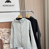 外贸男装 天花板软壳 内里抓绒 秋冬防风防水保暖连帽冲锋衣外套