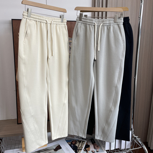 外贸针织空气棉弹力弯刀休闲裤 高端推荐 男士 水润空气感 春季