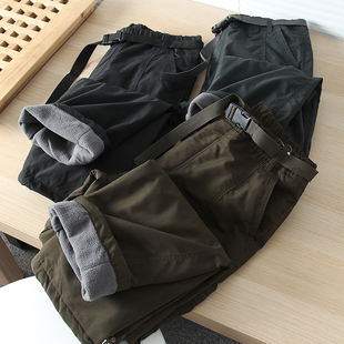 冬季 外贸男装 户外保暖时尚 多口袋工装 防风防水 休闲裤 加绒加厚