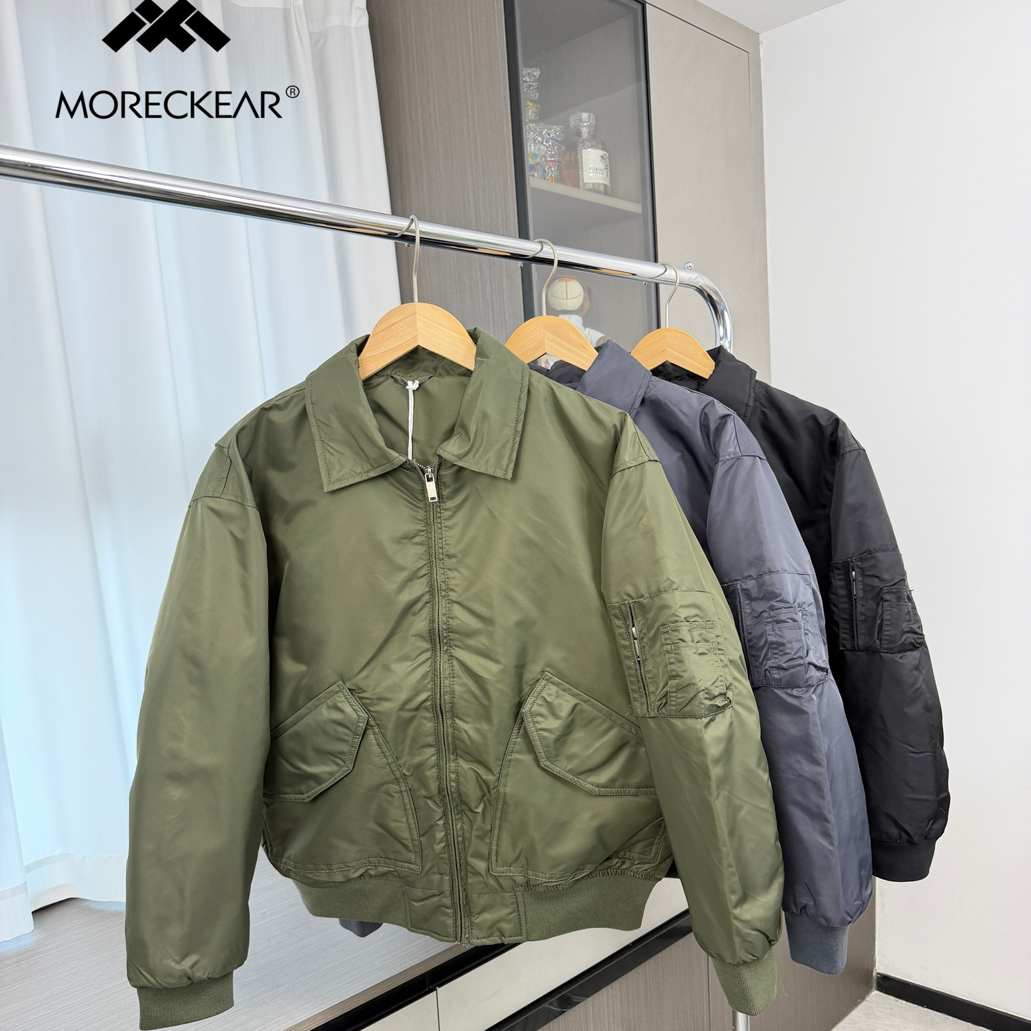 加棉厚款MA1飞行员夹克外套潮