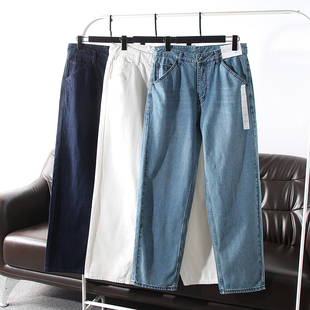 裤 水洗全棉直筒通勤休闲牛仔裤 型很棒 春夏季 外贸男装 线下299