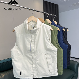 秋冬男女户外软壳棉马甲潮 压胶分仓锁棉 户外大厂订单 3D立裁