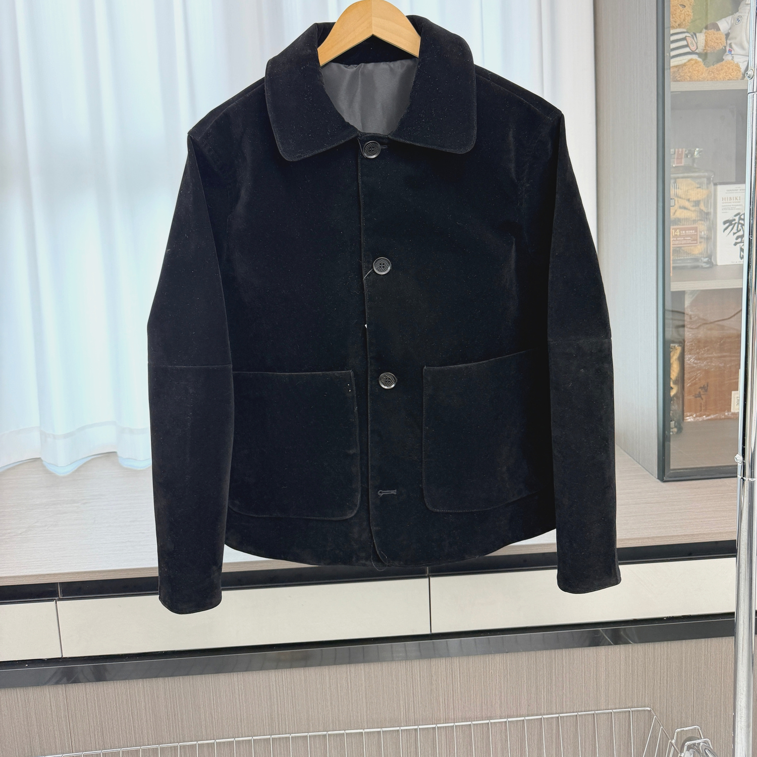 高端线！反绒皮面料！外贸男装秋季通勤舒适百搭翻领夹克皮衣外套