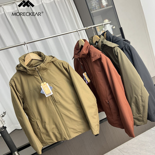 秋冬轻量防水加厚休闲连帽棉服外套 外贸男装 都市户外 防风保暖