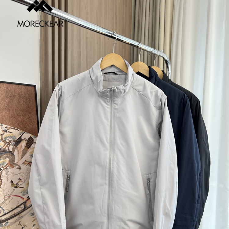 轻商旅系列！防泼水面料！外贸男装秋冬立领防风保暖休闲棉服外套