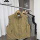 秋冬防泼水休闲百搭加厚保暖棉马甲 外贸男装 男女同款 立体剪裁
