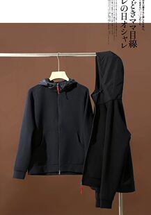 户外版 奢感 秋季 外贸男装 尼龙连帽双拉链夹克外套 柜在售9000
