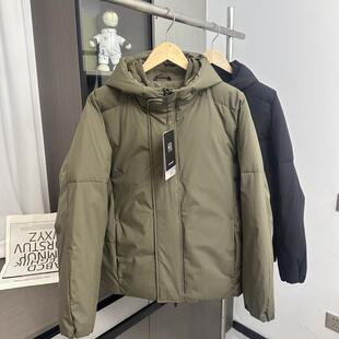 一件过冬！防风防泼水！外贸男装冬季加厚保暖休闲连帽面包羽绒服