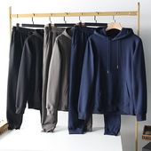 亲肤细腻 休闲连帽卫衣卫裤 外贸男装 自留了一套 秋季 时尚 套装 潮