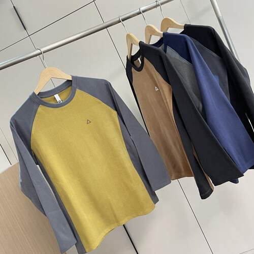 百搭圆领休闲德绒打底T恤