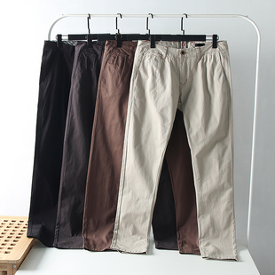 百搭纯色商务弹力休闲裤 性价比超值 春秋时尚 外贸男装 立体剪裁