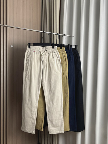 百搭松紧腰直筒宽松休闲裤