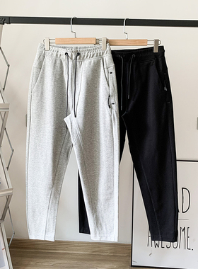 太TM帅了！空气层！3D立体裁剪！春秋男士外贸弹力锥形运动休闲裤